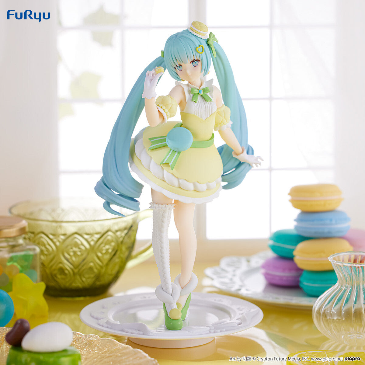 Piapro Characters FuRyu Exc∞d Creative Sweet Sweets Hatsune Miku Citron Macaron ver. [Nouveauté]